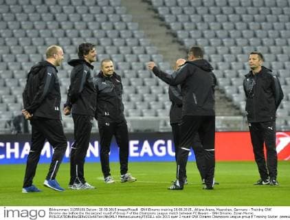 GNK Dinamo training 28.09.2015., Allianz Arena, Muenchen, Germany - Training GNK Dinamo day before the the second round of Group F of the Champions League match between FC Bayern - GNK Dinamo. Zoran Mamic.  MarkoxLukunic PIXSELL