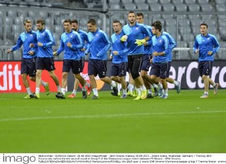 GNK Dinamo training 28.09.2015., Allianz Arena, Muenchen, Germany - Training GNK Dinamo day before the the second round of Group F of the Champions League match between FC Bayern - GNK Dinamo.  MarkoxLukunic PIXSELL