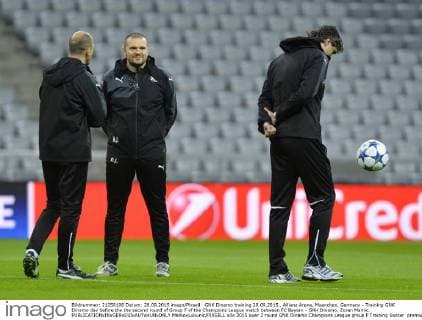 GNK Dinamo training 28.09.2015., Allianz Arena, Muenchen, Germany - Training GNK Dinamo day before the the second round of Group F of the Champions League match between FC Bayern - GNK Dinamo. Zoran Mamic.  MarkoxLukunic PIXSELL