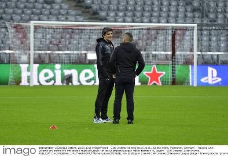 GNK Dinamo training 28.09.2015., Allianz Arena, Muenchen, Germany - Training GNK Dinamo day before the the second round of Group F of the Champions League match between FC Bayern - GNK Dinamo. Zoran Mamic.  MarkoxLukunic PIXSELL