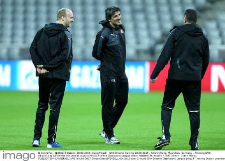 GNK Dinamo training 28.09.2015., Allianz Arena, Muenchen, Germany - Training GNK Dinamo day before the the second round of Group F of the Champions League match between FC Bayern - GNK Dinamo. Zoran Mamic.  GoranxStanzl PIXSELL