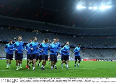 GNK Dinamo training 28.09.2015., Allianz Arena, Muenchen, Germany - Training GNK Dinamo day before the the second round of Group F of the Champions League match between FC Bayern - GNK Dinamo.  GoranxStanzl PIXSELL