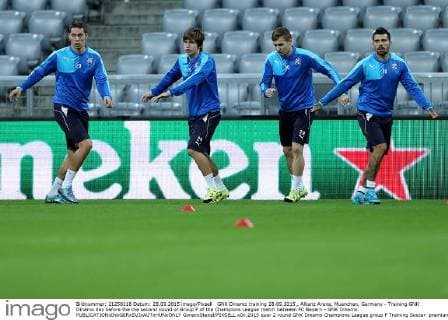 GNK Dinamo training 28.09.2015., Allianz Arena, Muenchen, Germany - Training GNK Dinamo day before the the second round of Group F of the Champions League match between FC Bayern - GNK Dinamo.  GoranxStanzl PIXSELL