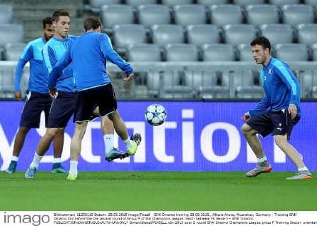 GNK Dinamo training 28.09.2015., Allianz Arena, Muenchen, Germany - Training GNK Dinamo day before the the second round of Group F of the Champions League match between FC Bayern - GNK Dinamo.  GoranxStanzl PIXSELL
