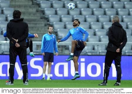 GNK Dinamo training 28.09.2015., Allianz Arena, Muenchen, Germany - Training GNK Dinamo day before the the second round of Group F of the Champions League match between FC Bayern - GNK Dinamo. El Arabi Hilal Soudani.  GoranxStanzl PIXSELL