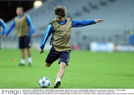 GNK Dinamo training 28.09.2015., Allianz Arena, Muenchen, Germany - Training GNK Dinamo day before the the second round of Group F of the Champions League match between FC Bayern - GNK Dinamo. Ante Coric.  GoranxStanzl PIXSELL