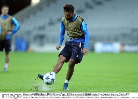 GNK Dinamo training 28.09.2015., Allianz Arena, Muenchen, Germany - Training GNK Dinamo day before the the second round of Group F of the Champions League match between FC Bayern - GNK Dinamo. El Arabi Hilal Soudani.  GoranxStanzl PIXSELL