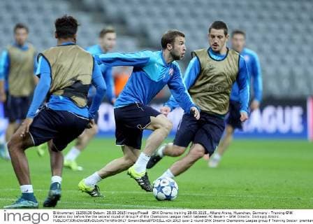 GNK Dinamo training 28.09.2015., Allianz Arena, Muenchen, Germany - Training GNK Dinamo day before the the second round of Group F of the Champions League match between FC Bayern - GNK Dinamo. Domagoj Antolic.  GoranxStanzl PIXSELL