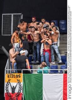 - ANTWERP, BELGIUM: Turkish fans pictured during the game between Belgium s Yellow Tigers and Turkey, the third match in Group B in the group stage of the CEV Women s Volleybal European Championship EM Europameisterschaft in Antwerp, Monday 28 September 2015. LUCxCLAESSEN  x04710224x