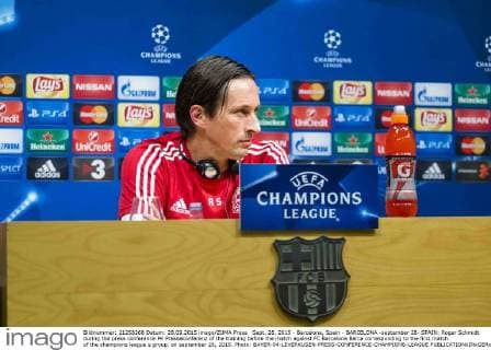 Sept. 28, 2015 - Barcelona, Spain - BARCELONA -september 28- SPAIN: Roger Schmidt during the press conference PK Pressekonferenz of the training before the match against FC Barcelona Barca corresponding to the first match of the champions league s group, on september 28, 2015. Photo: BAYER-04-LEVERKUSEN-PRESS-CONFERENCE-CHAMPIONS-LEAGUE  - ZUMAn230