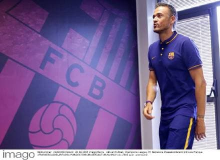 Aktuell Fußball, Champions League, FC Barcelona Pressekonferenz mit Luis Enrique xFRANCESCxADELANTADOx 