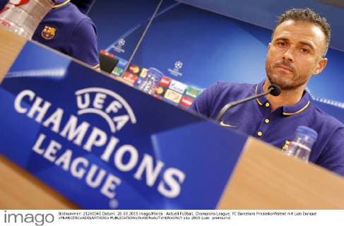 Aktuell Fußball, Champions League, FC Barcelona Pressekonferenz mit Luis Enrique xFRANCESCxADELANTADOx 
