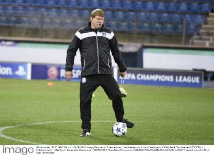 Vanhaezebrouck Hein Headcoach of KAA Gent Entrainement FOOTBALL : Entrainement - KAA Gent - Ligue des Champions - 28 09 2015 PhotoNews Panoramic 