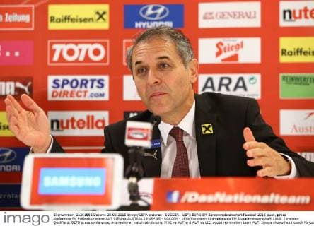 SOCCER - UEFA EURO EM Europameisterschaft Fussball 2016 quali, press conference PK Pressekonferenz AUT VIENNA,AUSTRIA,29.SEP.15 - SOCCER - UEFA European Championship EM Europameisterschaft 2016, European Qualifiers, OEFB press conference, international match Länderspiel MNE vs AUT and AUT vs LIE, squad nomination team AUT. Image shows head coach Marcel Koller (AUT). GEPAxpictures xChristianxOrt