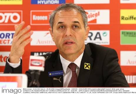 SOCCER - UEFA EURO EM Europameisterschaft Fussball 2016 quali, press conference PK Pressekonferenz AUT VIENNA,AUSTRIA,29.SEP.15 - SOCCER - UEFA European Championship EM Europameisterschaft 2016, European Qualifiers, OEFB press conference, international match Länderspiel MNE vs AUT and AUT vs LIE, squad nomination team AUT. Image shows head coach Marcel Koller (AUT). GEPAxpictures xChristianxOrt