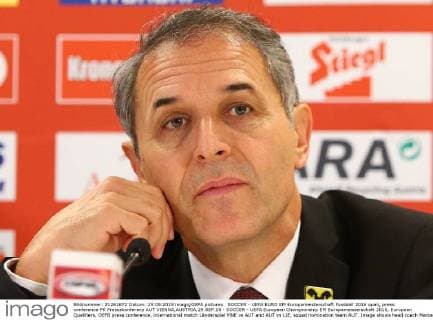 SOCCER - UEFA EURO EM Europameisterschaft Fussball 2016 quali, press conference PK Pressekonferenz AUT VIENNA,AUSTRIA,29.SEP.15 - SOCCER - UEFA European Championship EM Europameisterschaft 2016, European Qualifiers, OEFB press conference, international match Länderspiel MNE vs AUT and AUT vs LIE, squad nomination team AUT. Image shows head coach Marcel Koller (AUT). GEPAxpictures xChristianxOrt