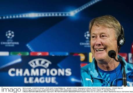 Aktuell Fußball, Champions League, Malmö FF Pressekonferenz , 150929 Malmös tränare Age Hareide under en presskonferens before UEFA Champions League 2015 2016 match between Malmö FF and Real Madrid.  Copyright: PETTERxARVIDSON BB150929PA043