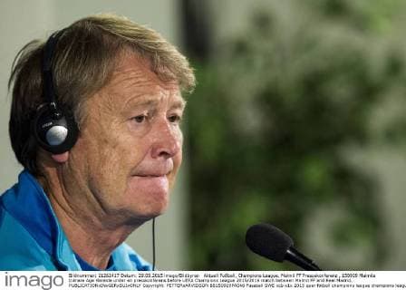 Aktuell Fußball, Champions League, Malmö FF Pressekonferenz , 150929 Malmös tränare Age Hareide under en presskonferens before UEFA Champions League 2015 2016 match between Malmö FF and Real Madrid.  Copyright: PETTERxARVIDSON BB150929PA046