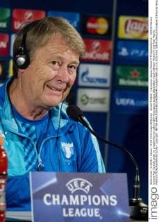 Aktuell Fußball, Champions League, Malmö FF Pressekonferenz , 150929 Malmös tränare Age Hareide under en presskonferens before UEFA Champions League 2015 2016 match between Malmö FF and Real Madrid.  Copyright: PETTERxARVIDSON BB150929PA048