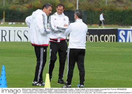 Aktuell Fußball, Champions League, Juventus Turin Training IPP20150929 Football - soccer: UEFA Champions League, , massimiliano allegri allenatore juventus con marco landucci suo vice - xHOCHxZWEIx xItalyxPhotoxPressx 
