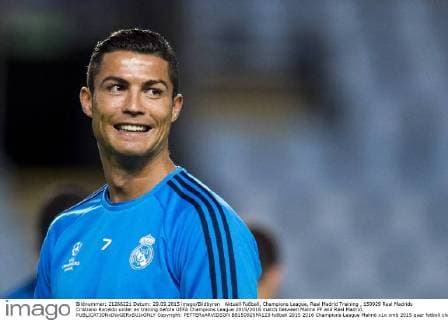 Aktuell Fußball, Champions League, Real Madrid Training , 150929 Real Madrids Cristiano Ronaldo under en träning before UEFA Champions League 2015 2016 match between Malmö FF and Real Madrid.  Copyright: PETTERxARVIDSON BB150929PA123