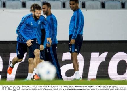 Aktuell Fußball, Champions League, Real Madrid Training , 150929 Real Madrids Nacho Fernandez under en träning before UEFA Champions League 2015 2016 match between Malmö FF and Real Madrid.  Copyright: PETTERxARVIDSON BB150929PA142