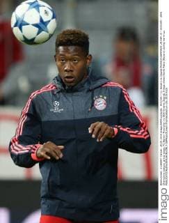 SOCCER - CL, Bayern vs Zagreb MUNICH,GERMANY,29.SEP.15 - SOCCER - UEFA Champions League, group stage, FC Bayern Muenchen vs GNK Dinamo Zagreb. Image shows David Alaba (Bayern) during warm-up. GEPAxpictures xThomasxBachun