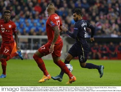 UEFA Champions League, Bayern Munich - GNK Dinamo Zagreb 29.09.2015., Allianz Arena, Munich, Germany - UEFA Champions League, Group F, 2nd round, Bayern Munich - GNK Dinamo Zagreb. Soudani. MarkoxLukunic PIXSELL
