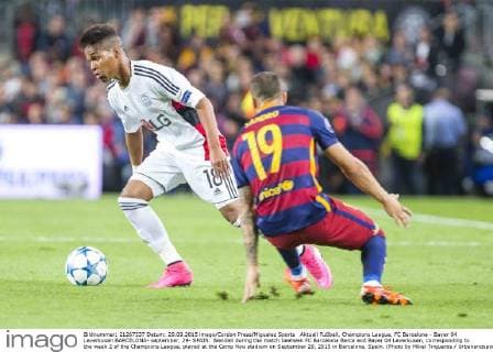 Aktuell Fußball, Champions League, FC Barcelona - Bayer 04 Leverkusen BARCELONA- september, 29- SPAIN: Wendell during the match beetwen FC Barcelona Barca and Bayer 04 Leverkusen, corresponding to the week 2 of the Champions League, played at the Camp Nou stadium on September 29, 2015 in Barcelona, Spain. (Photo by Mikel Trigueros Urbanandsport Cordon Press) 