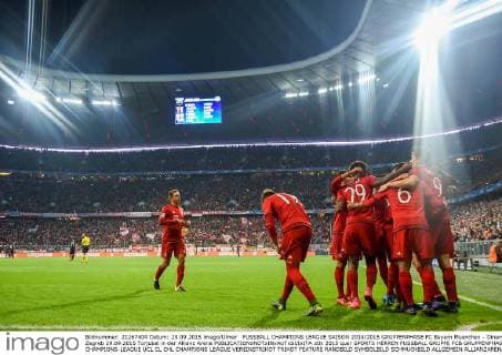FUSSBALL CHAMPIONS LEAGUE SAISON 2014 2015 GRUPPENPHASE FC Bayern Muenchen - Dinamo Zagreb 29.09.2015 Torjubel in der Allianz Arena 