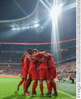 FUSSBALL CHAMPIONS LEAGUE SAISON 2014 2015 GRUPPENPHASE FC Bayern Muenchen - Dinamo Zagreb 29.09.2015 Torjubel in der Allianz Arena 