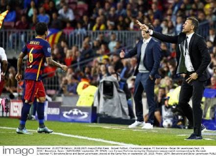 Aktuell Fußball, Champions League, FC Barcelona - Bayer 04 Leverkusen Sept. 29, 2015 - Barcelona, Spain - BARCELONA -september 29- SPAIN: Luis Enrique Martinez during the Champions League match corresponding to the week 2, between FC Barcelona Barca and Bayer Leverkusen, played at the Camp Nou on september 29, 2015. Photo: UEFA: Barcelona and Bayer Leverkusen  - ZUMAn230