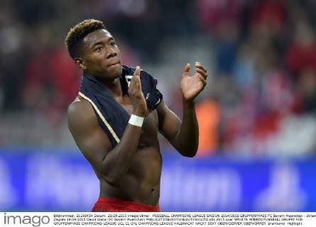 FUSSBALL CHAMPIONS LEAGUE SAISON 2014 2015 GRUPPENPHASE FC Bayern Muenchen - Dinamo Zagreb 29.09.2015 David Alaba (FC Bayern Muenchen) 