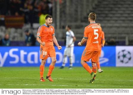JAVI FUEGO (val) - JOIE FOOTBALL : Olympique Lyon vs Valencia CF - UEFA Champions League 2015 2016 - 29 09 2015 AnthonyBIBARD FEP Panoramic 