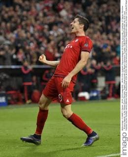 29.09.2015, Fussball Championsleague 2015 2016, Vorrunde, 2.Spieltag, FC Bayern München - Dinamo Zagreb, in der Allianz-Arena München. Robert Lewandowski (FC Bayern München) Torjubel. 