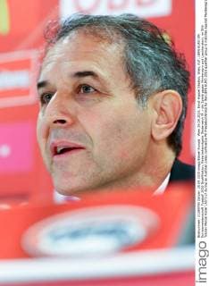 Wien 29.09.2015, Ernst Happel Stadion, Wien, AUT, UEFA EURO EM Europameisterschaft Fussball 2016 Qualifikation, Kaderbekanntgabe Oesterreich fÂ¸r die Spiele gegen Montenegro und Liechtenstein, im Bild Trainer Marcel Koller (AUT) during an Austrian press conference PK Pressekonferenz for the UEFA EURO 2016 qualifier group G matches against Montenegro and Liechtenstein at the Ernst Happel Stadion, Vienna, Austria on 2015 09 29.  EP_puc  