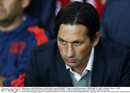 Roger Schmidt (Leverkusen), SEPTEMBER 29, 2015 - Football Soccer : UEFA Champions League Group A match between FC Barcelona Barca 2-1 Bayer Leverkusen at Camp Nou stadium in Barcelona, Spain. NoxThirdxPartyxSales  (oqma017469)