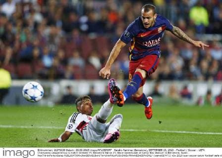 Sandro Ramirez (Barcelona), SEPTEMBER 29, 2015 - Football Soccer : UEFA Champions League Group A match between FC Barcelona Barca 2-1 Bayer Leverkusen at Camp Nou stadium in Barcelona, Spain. NoxThirdxPartyxSales  (oqma017471)