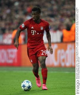 Fussball, Champions League, 2015 2016, Herren, Gruppenphase, 2. Spieltag, 29.09.2015, FC Bayern München - GNK Dinamo Zagreb 5-0, v.l. Freisteller, Einzelbild, Aktion, Ganzkörper, Ganzfigur, Einzelaktion, Kingsley Coman, FC Bayern München,
