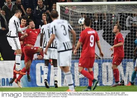 Gol Alvaro Morata Juventus 1-0 Goal celebration - Torino, 30-09-2015 - UEFA Champions League 2015 2016 - Juventus Torino - FC Sevilla. andreaxstaccioli