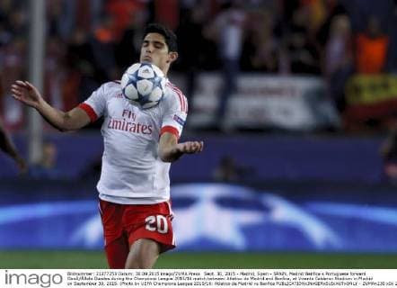 Sept. 30, 2015 - Madrid, Spain - SPAIN, Madrid:Benfica s Portuguese forward GonÃƒÂßalo Guedes during the Champions League 2015 16 match between Atletico de Madrid and Benfica, at Vicente Calderon Stadium in Madrid on September 30, 2015. (Photo by UEFA Champions League 2015 16: Atletico de Madrid vs Benfica  - ZUMAn230