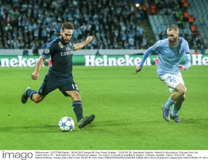 2015-09-30, Swedbank Stadion, Malmö In the picture: Pictures from the match Malmo FF - Real Madrid in the Champions League. The match is played at Swedbank Stadion in Malmö, Sweden. Match: Malmö FF - Real Madrid Referee: Cüneyt Çakir Start time: 20:45 All Over Press 