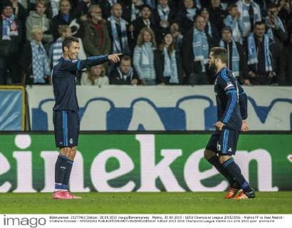 Malmö, 30.09.2015 - UEFA Champions League 2015 2016 - Malmö FF vs Real Madrid - Cristiano Ronaldo - KP0520002 