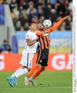 Lviv, 30.09.2015 - UEFA Champions League 2015 2016 - Shakhtar Donezk vs Paris St Germain - THIAGO SILVA ALEX TEIXEIRA -  20150930PF_RO1023