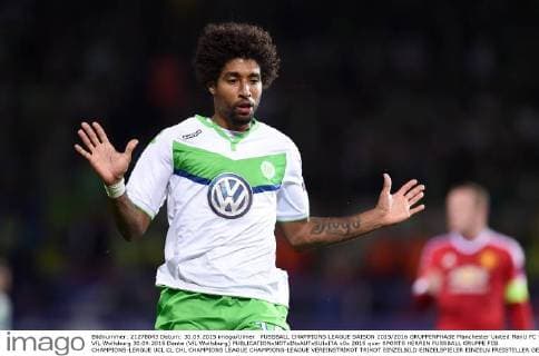 FUSSBALL CHAMPIONS LEAGUE SAISON 2015 2016 GRUPPENPHASE Manchester United ManU FC - VfL Wolfsburg 30.09.2015 Dante (VfL Wolfsburg) 