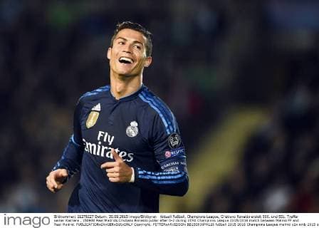 Aktuell Fußball, Champions League, Cristiano Ronaldo erzielt 500. und 501. Treffer seiner Karriere , 150930 Real Madrids Cristiano Ronaldo jublar efter 0-2 during UEFA Champions League 2015 2016 match between Malmö FF and Real Madrid.  Copyright: PETTERxARVIDSON BB150930PA128