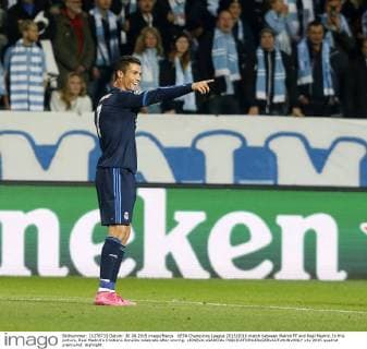 UEFA Champions League 2015 2016 match between Malmö FF and Real Madrid. In this picture, Real Madrid s Cristiano Ronaldo celebrate after scoring. xJOSExA.xGARCIAx 
