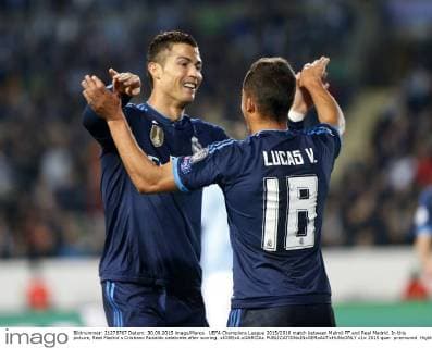 UEFA Champions League 2015 2016 match between Malmö FF and Real Madrid. In this picture, Real Madrid s Cristiano Ronaldo celebrate after scoring. xJOSExA.xGARCIAx 