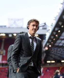 FUSSBALL CHAMPIONS LEAGUE SAISON 2015 2016 GRUPPENPHASE Manchester United ManU FC - VfL Wolfsburg 30.09.2015 Max Kruse (VfL Wolfsburg) vor dem Spiel im Old Trafford Stadion 