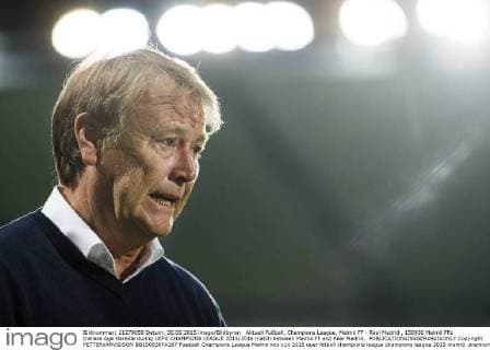 Aktuell Fußball, Champions League, Malmö FF - Real Madrid , 150930 Malmö FFs tränare Age Hareide during UEFA CHAMPIONS LEAGUE 2015 2016 match between Malmö FF and Real Madrid..  Copyright: PETTERxARVIDSON BB150930PA167